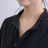 Bezel Setting Necklace - 0.3ct