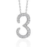 Number Necklace - 3 -three