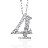 Number Necklace - 4 -four
