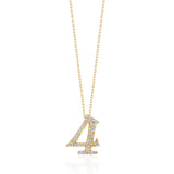 Number Necklace - 4 -four
