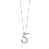 Number Necklace - 5 -five