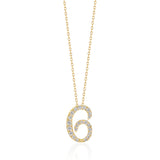 Number Necklace - 6 -six