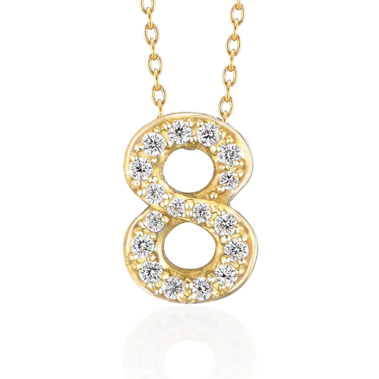 Number Necklace - 8 -eight