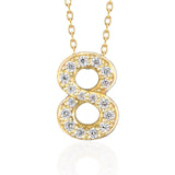 Number Necklace - 8 -eight