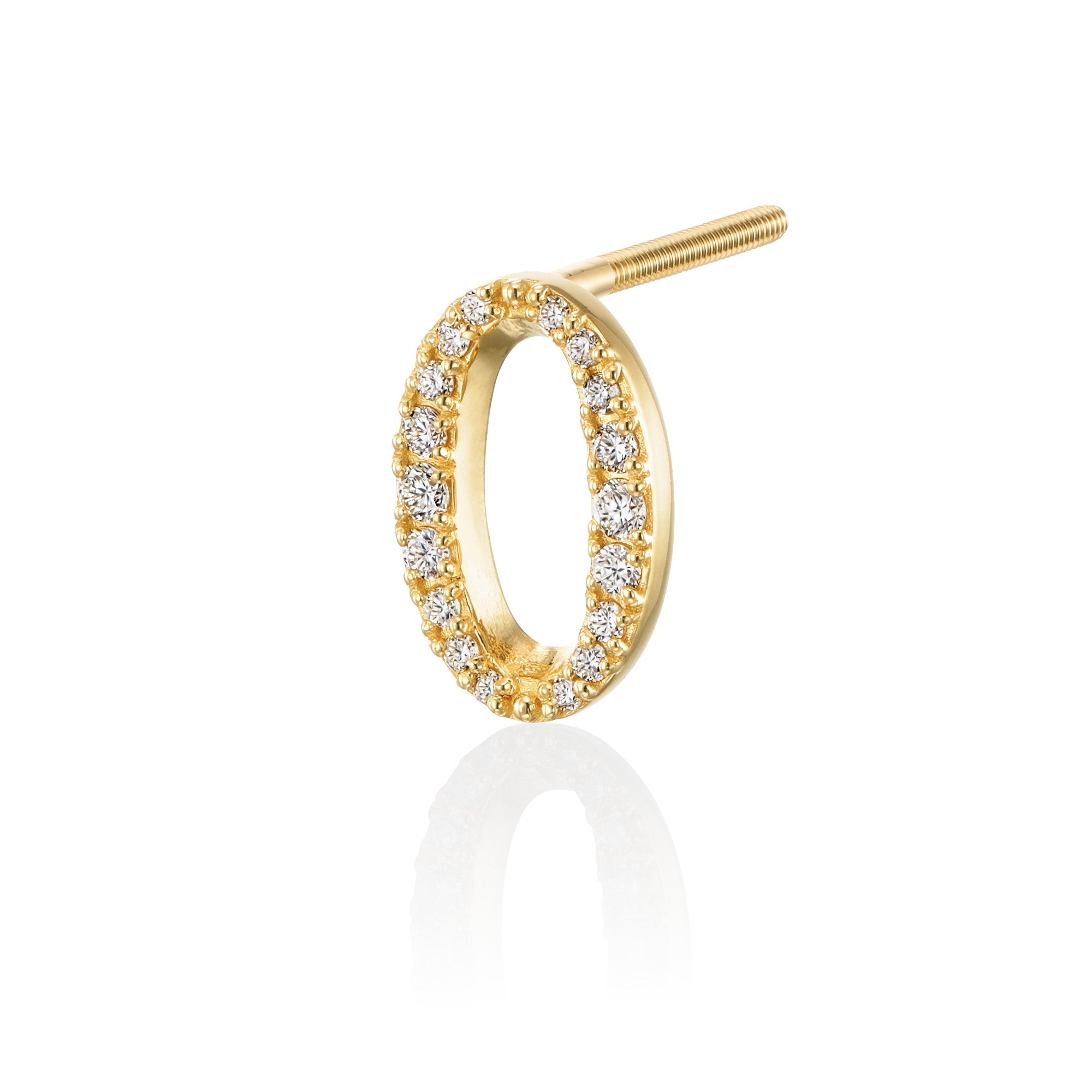 ナンバーピアス Number Earring-0-zero