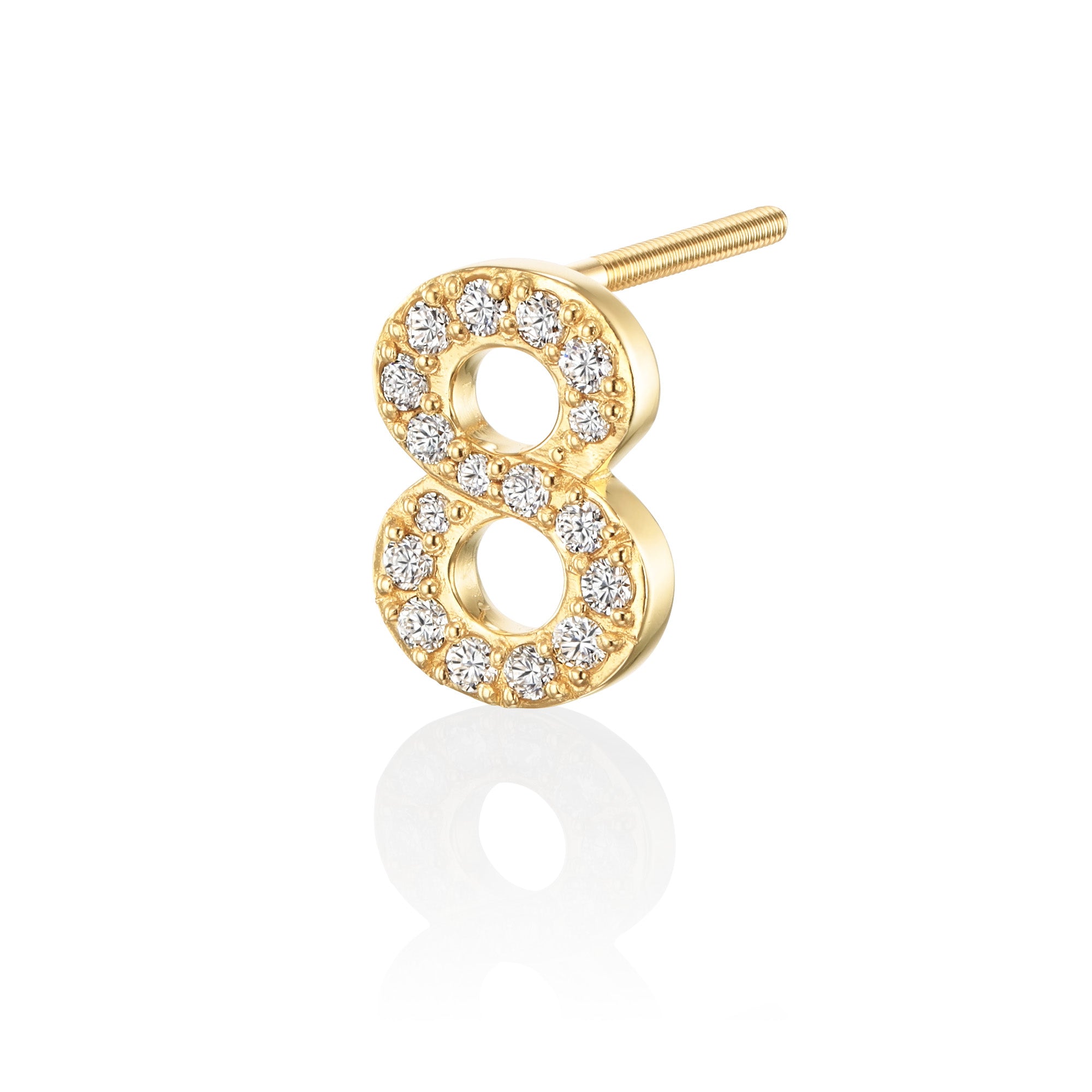 ナンバーピアス Number Earring-8-eight