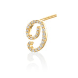 ナンバーピアス Number Earring-9-nine