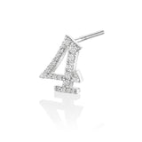 ナンバーピアス Number Earring-4-four