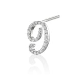 ナンバーピアス Number Earring-9-nine