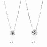Bezel Setting Necklace - 0.5ct