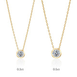 Bezel Setting Necklace - 0.3ct