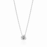 Bezel Setting Necklace - 0.3ct