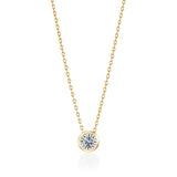 Bezel Setting Necklace - 0.3ct