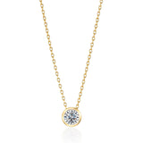 Bezel Setting Necklace - 0.5ct