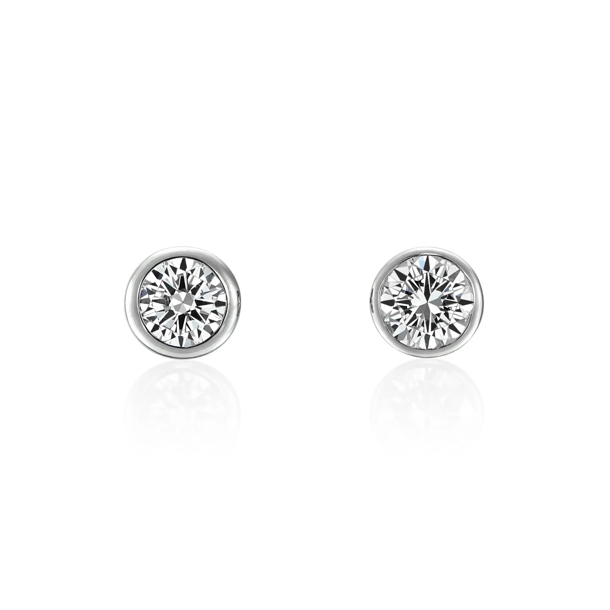 Bezel Setting Earring - 0.3ct