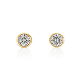 Bezel Setting Earring - 0.3ct