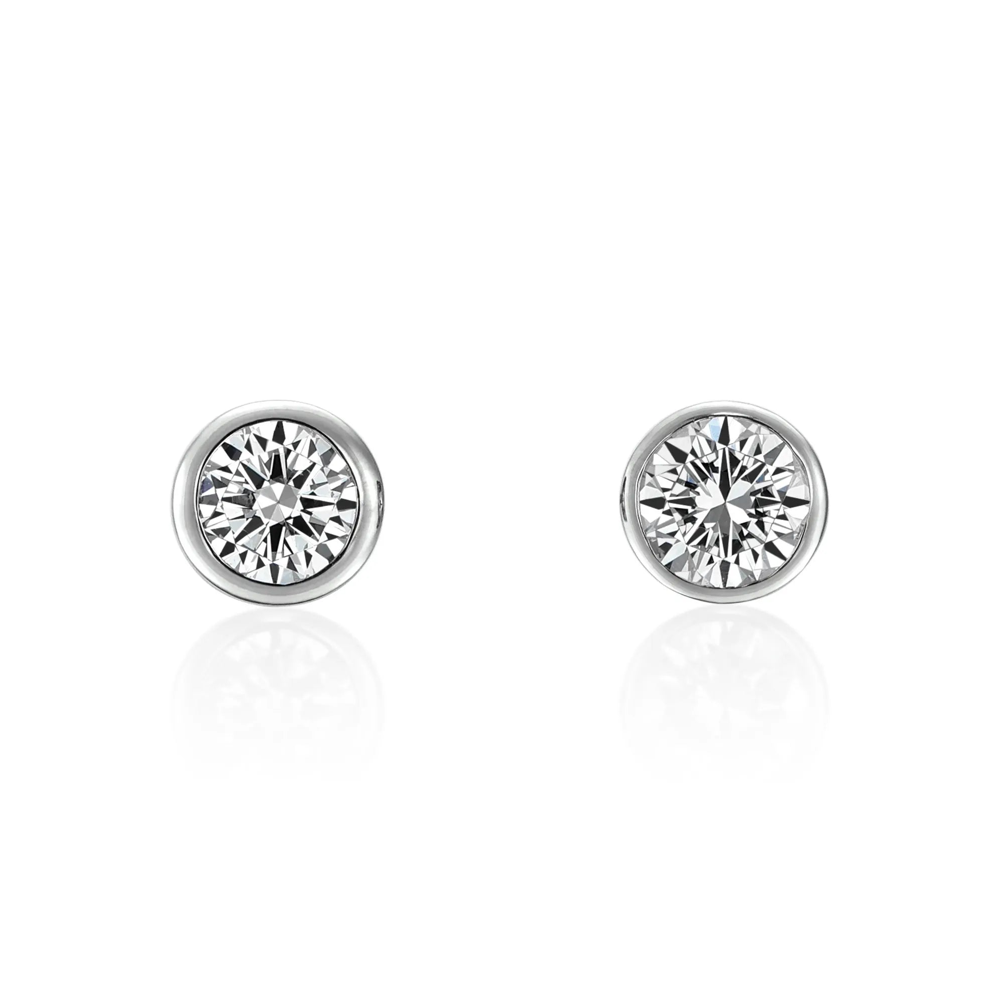 Bezel Setting Earring - 0.5ct