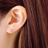 Bezel Setting Earring - 0.5ct