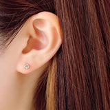 Bezel Setting Earring - 0.5ct