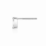 Emerald Cut Earring - 1.0ct