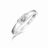 Emerald Cut Ring 0.5ct - エメラルドカットリング
