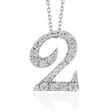 Number Necklace - 2 -two