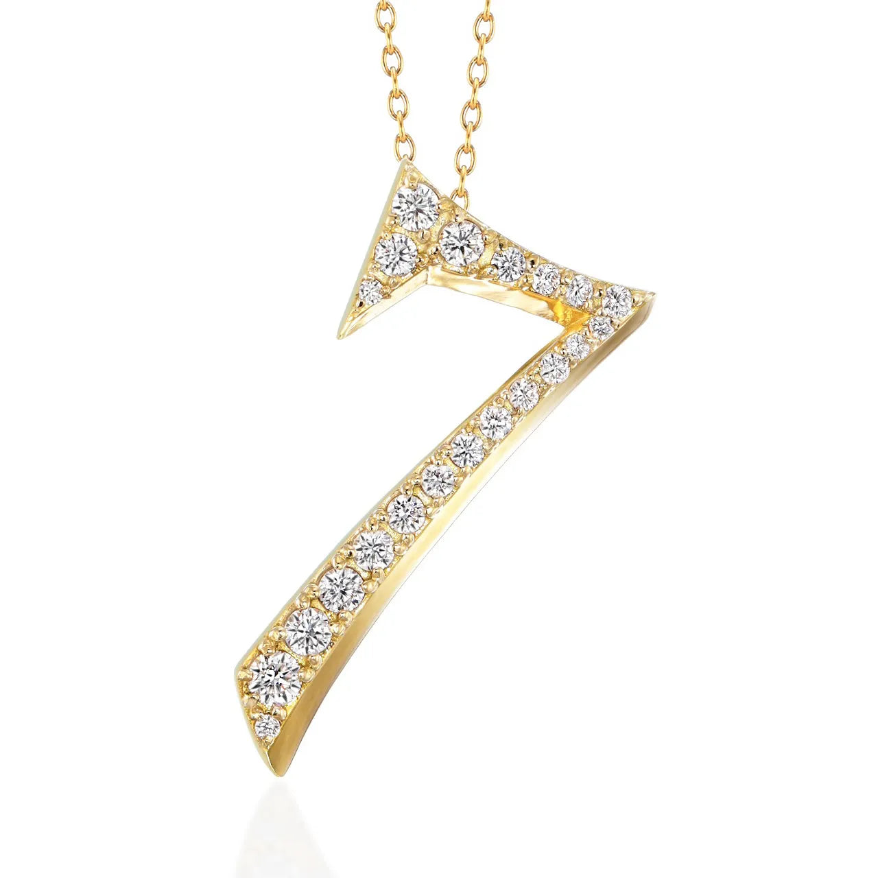Number Necklace - 7 -seven