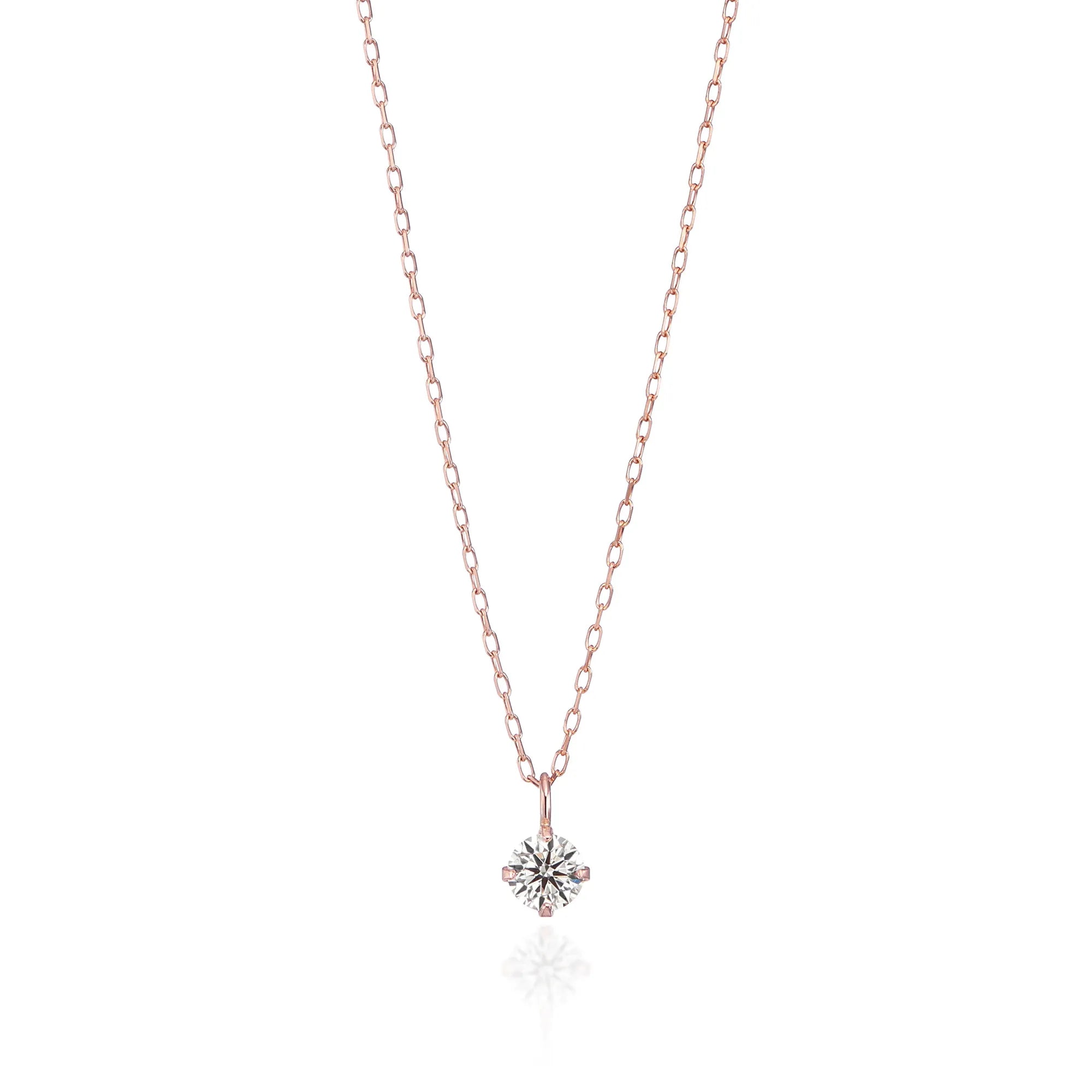 Prong Setting Necklace - 0.1ct