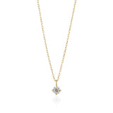 Prong Setting Necklace - 0.1ct