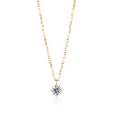 Prong Setting Necklace - 0.3ct
