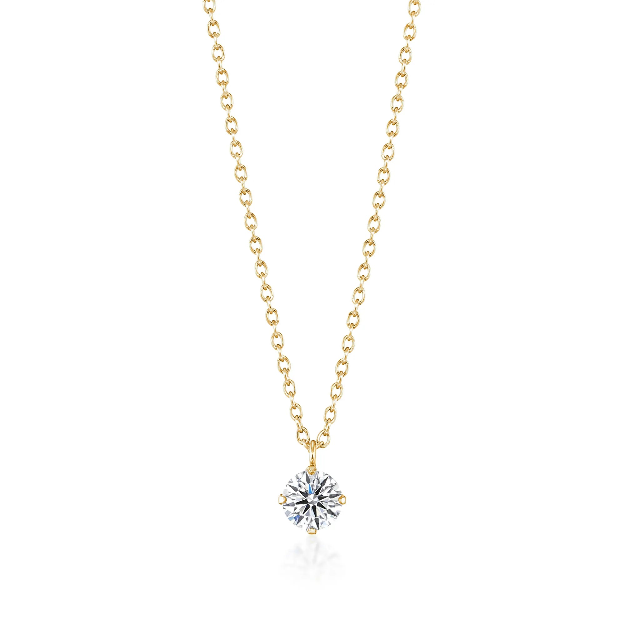 Prong Setting Necklace - 0.3ct