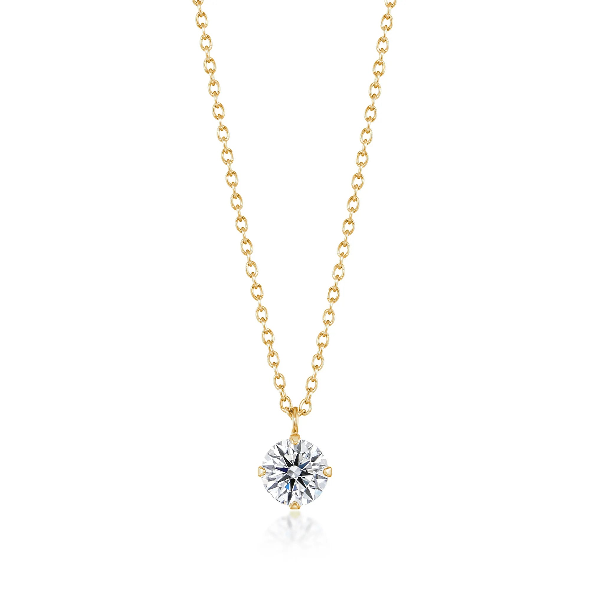 Prong Setting Necklace - 0.5ct