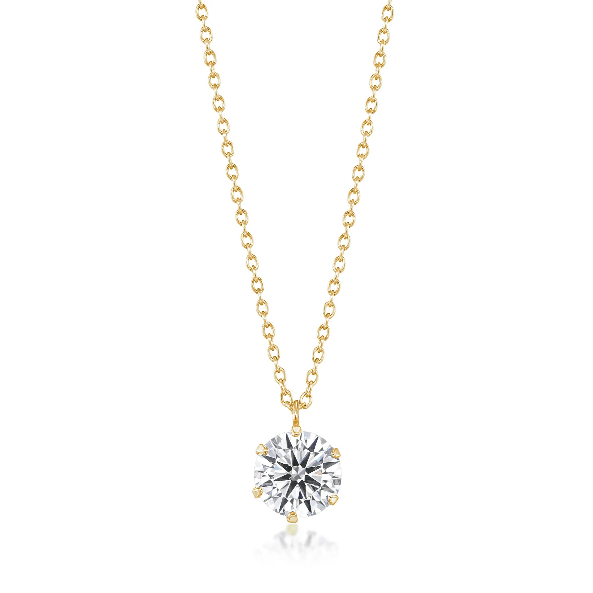 Prong Setting Necklace - 1.0ct