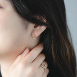 ナンバーピアス Number Earring-4-four