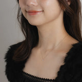 一粒ダイヤネックレス Prong Setting Necklace - 0.1ct