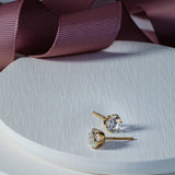 一粒ダイヤピアス Prong Setting Earring - 2.0ct