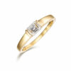 ラボグロウンダイヤモンド専門店『September5』の0.5ct エメラルドカット ダイヤモンドリングの斜めの写真。 K18 誕生日・プレゼントにおすすめ 送料無料でお届けします